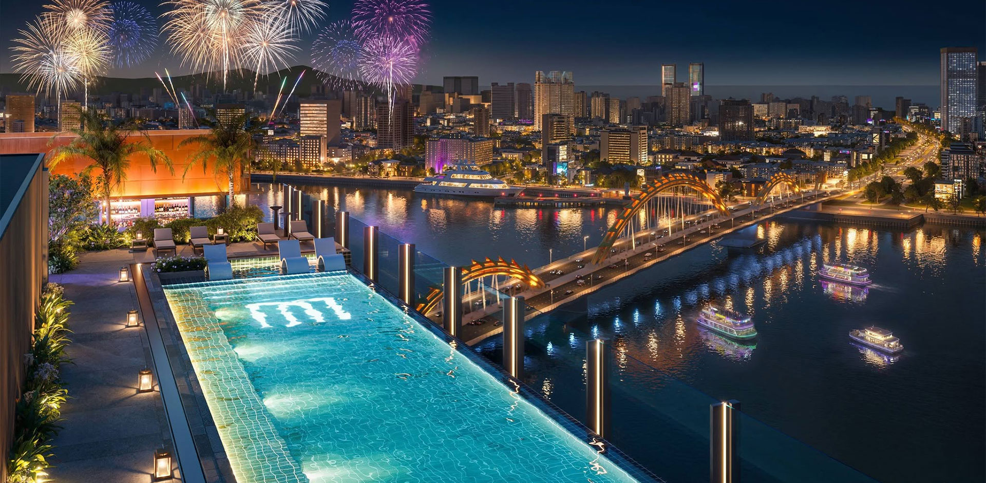 Bể bơi vô cực M Riverside
