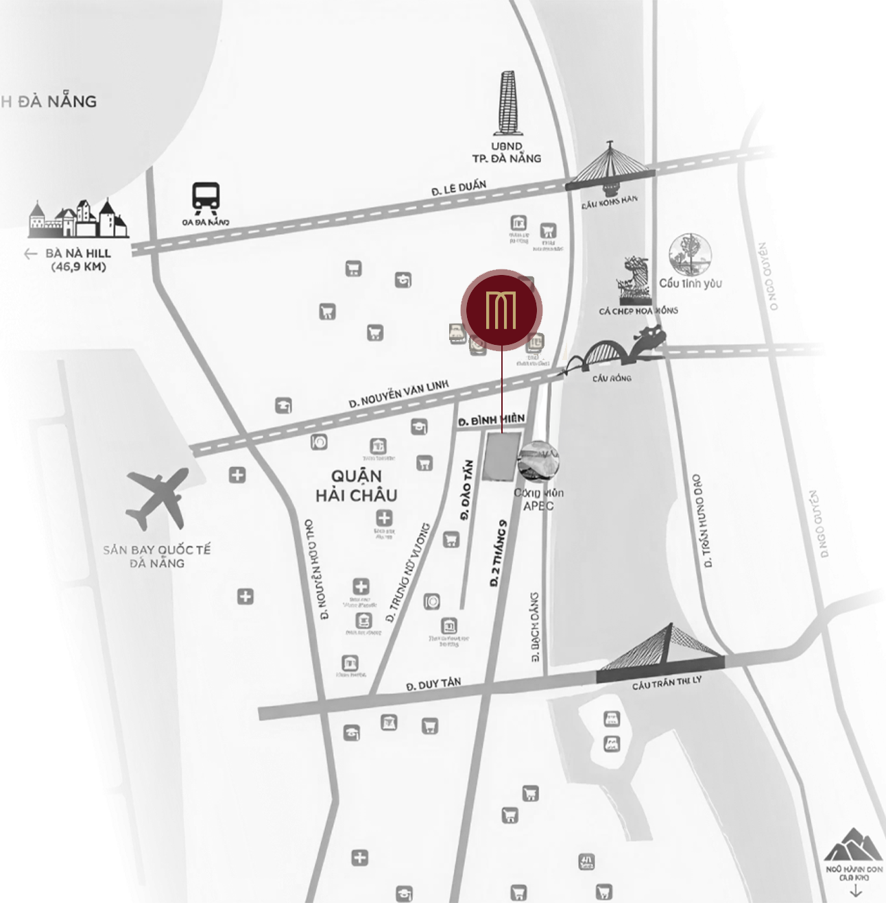 Vị trí M Riverside Danang